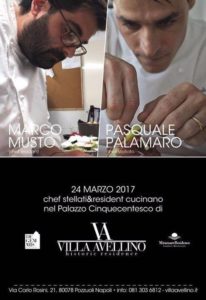 Arriva la cucina stella a Pozzuoli Venerdì 24 marzo presso il bistrot della “Villa Avellino – Historic Residence”,